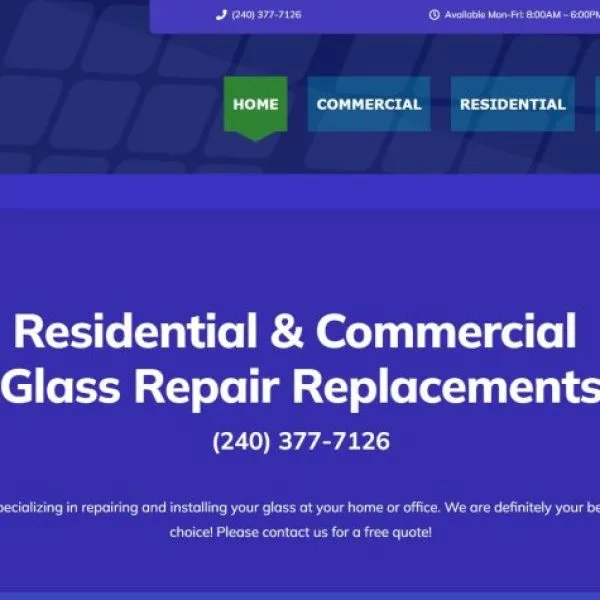 Glass Company Website Sale live online design VA DC MD