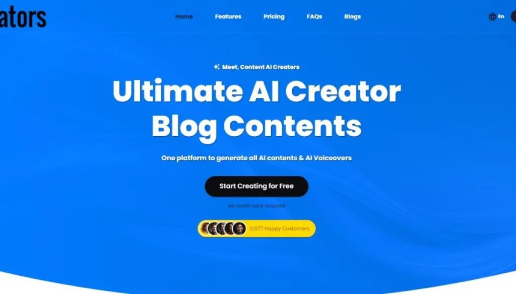 Content AI Creators Text